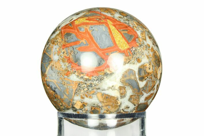 Polished Maligano Jasper Sphere - Excellent Polishing #309474